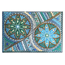 Load image into Gallery viewer, Special Shape Flower DIY Diamond Passport Case PU Diamond Art Passport Protector