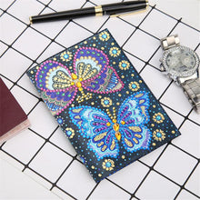 Load image into Gallery viewer, Special Shape Flower DIY Diamond Passport Case PU Diamond Art Passport Protector