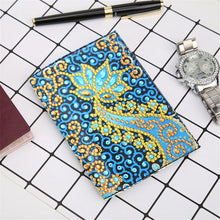 Load image into Gallery viewer, Special Shape Flower DIY Diamond Passport Case PU Diamond Art Passport Protector