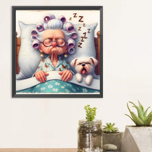 Load image into Gallery viewer, Diamond Painting - Full Round - Funny old lady (30*30CM)