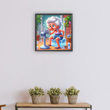 Load image into Gallery viewer, Diamond Painting - Full Round - Funny old lady (30*30CM)