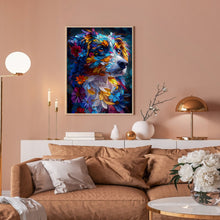 Load image into Gallery viewer, Diamond Painting - Full Round - Puppy with Flowers (30*40CM)