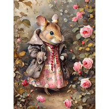 Load image into Gallery viewer, Diamond Painting - Full Round - Mice with Flowers (30*40CM)