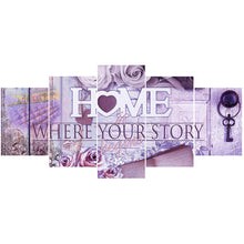 Load image into Gallery viewer, Diamond Painting - Full Round - HOME calligraphy and painting (95*45CM)