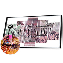Load image into Gallery viewer, Diamond Painting - Full Round - HOME calligraphy and painting (95*45CM)