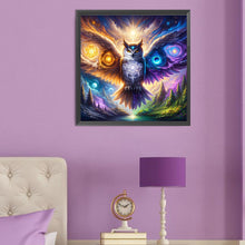 Load image into Gallery viewer, Diamond Painting - Full Round - Owl (50*50CM)
