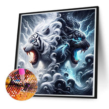 Load image into Gallery viewer, Diamond Painting - Full Round - Black and white leopard (50*50CM)