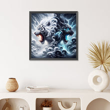 Load image into Gallery viewer, Diamond Painting - Full Round - Black and white leopard (50*50CM)