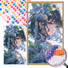 Load image into Gallery viewer, AB Diamond Painting - Full Round - Girl in kimono (40*70CM)