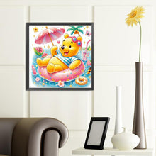 Load image into Gallery viewer, Diamond Painting - Full Round - Winnie the Pooh swimming ring (40*40CM)