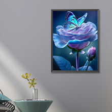 Load image into Gallery viewer, Diamond Painting - Full Round - Rose and butterfly (45*60CM)
