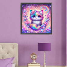 Load image into Gallery viewer, Diamond Painting - Full Round - Colorful cat (50*50CM)