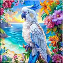 Load image into Gallery viewer, Diamond Painting - Full Round - Blue and white parrot (50*50CM)