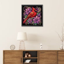 Load image into Gallery viewer, Diamond Painting - Partial Special Shaped - Red cardinal flower (30*30CM)