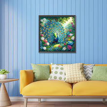 Load image into Gallery viewer, Diamond Painting - Partial Special Shaped - Garden peacock (30*30CM)