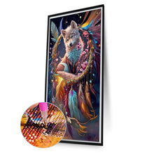 Load image into Gallery viewer, Diamond Painting - Full Round - Dream catcher wolf (40*70CM)