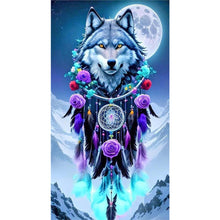 Load image into Gallery viewer, Diamond Painting - Full Round - Dream catcher wolf (40*70CM)