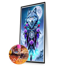 Load image into Gallery viewer, Diamond Painting - Full Round - Dream catcher wolf (40*70CM)