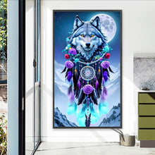 Load image into Gallery viewer, Diamond Painting - Full Round - Dream catcher wolf (40*70CM)