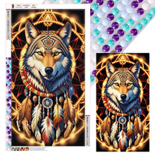 Load image into Gallery viewer, Diamond Painting - Full Round - Dream catcher wolf (40*70CM)