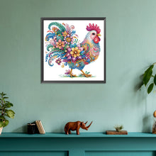 Load image into Gallery viewer, Diamond Painting - Partial Special Shaped - Chicken (30*30CM)