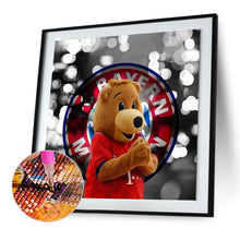 Load image into Gallery viewer, Diamond Painting - Full Round - FC Bayern mascot Bernie Bear (30*30CM)