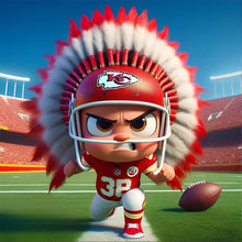 Load image into Gallery viewer, Diamond Painting - Full Round - Kansas City Chiefs Football (30*30CM)