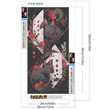 Load image into Gallery viewer, Diamond Painting - Full Round - Card Black Cat (30*55CM)
