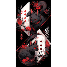 Load image into Gallery viewer, Diamond Painting - Full Round - Card Black Cat (30*55CM)