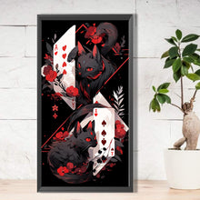 Load image into Gallery viewer, Diamond Painting - Full Round - Card Black Cat (30*55CM)