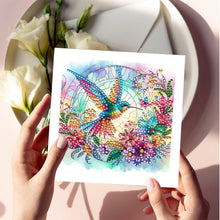 Load image into Gallery viewer, 6Pcs Special Shape Hummingbird Diamond Painting Card for Family Friends Gift