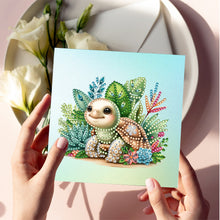 Load image into Gallery viewer, 6Pcs Special Shape Garden Animal Diamond Painting Greeting Card for Friends Gift