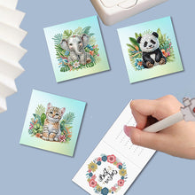 Load image into Gallery viewer, 6Pcs Special Shape Garden Animal Diamond Painting Greeting Card for Friends Gift