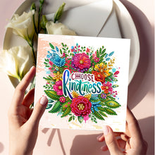 Load image into Gallery viewer, 6Pcs Special Shape Flower Letter Diamond Painting Greeting Card for Friends Gift