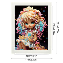 Load image into Gallery viewer, Girl Diamond Art Painting Kits with Frame Cartoon Characters Diamond Art Kits