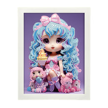 Load image into Gallery viewer, Girl Diamond Art Painting Kits with Frame Cartoon Characters Diamond Art Kits
