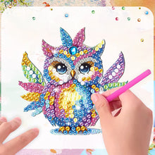 Load image into Gallery viewer, 6Pcs Acrylic Special Shape Owl Diamond Painting Fridge Magnet for Home Decor
