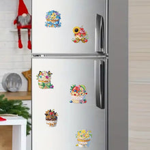 Load image into Gallery viewer, 6Pcs Acrylic Special Shape Cupcake Diamond Painting Fridge Magnet for Home Decor