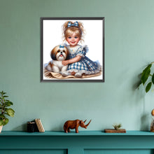 Load image into Gallery viewer, Diamond Painting - Full Round - Cute Girl (30*30CM)