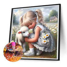 Load image into Gallery viewer, Diamond Painting - Full Round - Cute Girl (30*30CM)