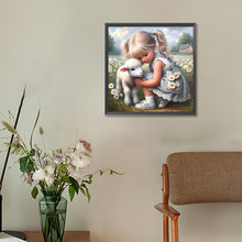 Load image into Gallery viewer, Diamond Painting - Full Round - Cute Girl (30*30CM)