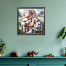 Load image into Gallery viewer, Diamond Painting - Full Round - Cute Girl (30*30CM)