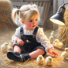 Load image into Gallery viewer, Diamond Painting - Full Round - Cute Girl (30*30CM)