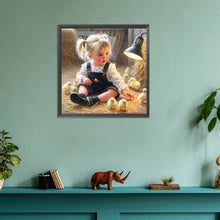 Load image into Gallery viewer, Diamond Painting - Full Round - Cute Girl (30*30CM)