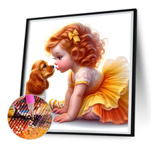 Load image into Gallery viewer, Diamond Painting - Full Round - Cute Girl (30*30CM)