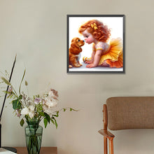 Load image into Gallery viewer, Diamond Painting - Full Round - Cute Girl (30*30CM)