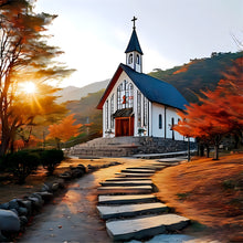 Load image into Gallery viewer, Diamond Painting - Full Round - Village Scenery (30*30CM)