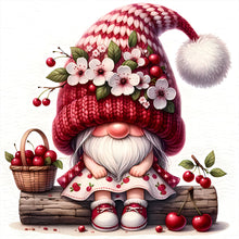 Load image into Gallery viewer, Diamond Painting - Full Round - Gnome with Fruit and Flowers (30*30CM)