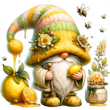 Load image into Gallery viewer, Diamond Painting - Full Round - Gnome with Fruit and Flowers (30*30CM)