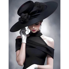 Load image into Gallery viewer, Diamond Painting - Full Round - Lady with Top Hat (30*40CM)